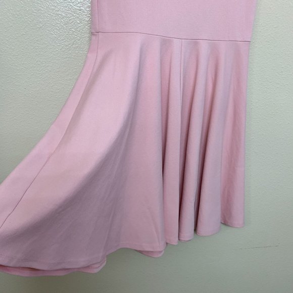 Zunie Big Girls Size 16 Scallop Trim Ponte Fit & Flare Dress in Pink Blush - Picture 5 of 10